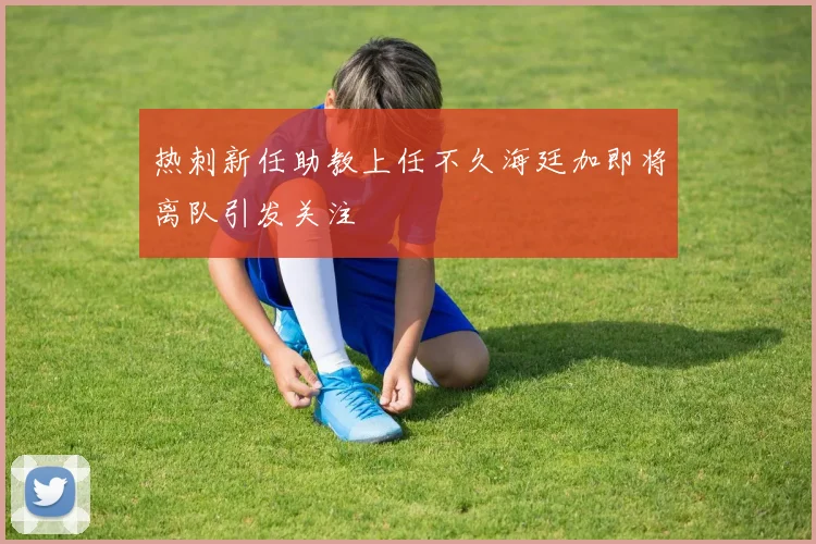 热刺新任助教上任不久海廷加即将离队引发关注